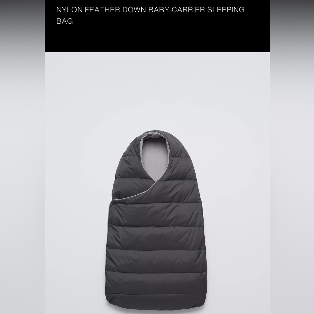ZARA BABY NYLON FEATHER DOWN CARRIER / ONE PIECE